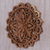 Wood relief panel, 'Temple of the Flower' - Hand Carved Wood Floral Relief Panel from Bali (image 2b) thumbail