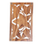 Reliefplatte aus Holz - Handgeschnitzte Wandreliefplatte aus Schuhblumenholz aus Bali