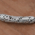 Sterling silver pendant bracelet, 'Swirling Dragon' - Ornate Handcrafted Balinese Sterling Silver Chain Bracelet (image 2c) thumbail