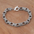 Sterling silver link bracelet, 'Twisting Maze' - Handcrafted Belinese Sterling Silver Unisex Link Bracelet (image 2) thumbail