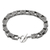 Sterling silver link bracelet, 'Twisting Maze' - Handcrafted Belinese Sterling Silver Unisex Link Bracelet (image 2d) thumbail