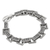 Sterling silver link bracelet, 'Daring Swirls' - Indonesian Sterling Silver Link Bracelet with Swirl Motifs (image 2d) thumbail