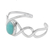 Amazonite cuff bracelet, 'DNA' - Amazonite and Sterling Silver Cuff Bracelet from Bali (image 2e) thumbail