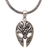 Men's sterling silver pendant necklace, 'Siliwangi Mask' - Sterling Silver Men's Ram Pendant Necklace from Indonesia thumbail