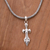 Men's sterling silver pendant necklace, 'Sword of Airlangga' - Sterling Silver Sword Pendant Necklace from Indonesia (image 2b) thumbail