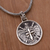 Men's sterling silver pendant necklace, 'Eagle Cross Shield' - Balinese Sterling Silver Eagle and Cross Pendant Necklace (image 2b) thumbail