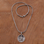 Men's sterling silver pendant necklace, 'Eagle Cross Shield' - Balinese Sterling Silver Eagle and Cross Pendant Necklace (image 2c) thumbail