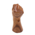 Wood sculpture, 'Survivor' - Realistic Bali Power Sign Hand Sculpture in Hand Carved Wood (image 2d) thumbail