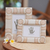 Natural fiber photo frames, 'Circle of Memories in Beige' (4x6 and 3x5) - 4x6 and 3x5 Natural Fiber Indonesian Photo Frames in Beige (image 2) thumbail
