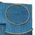 Natural fiber photo frames, 'Circle of Memories in Blue' (4x6 and 3x5) - 4x6 and 3x5 Indonesian Natural Fiber Photo Frames in Blue (image 2d) thumbail