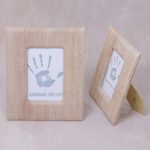 Natural fiber photo frames, 'Rustic Memories in Beige' (4x6 and 3x5) - 4x6 and 3x5 Natural Fiber Rustic Photo Frames in Beige