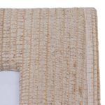 Natural fiber photo frames, 'Rustic Memories in Beige' (4x6 and 3x5) - 4x6 and 3x5 Natural Fiber Rustic Photo Frames in Beige
