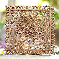 Featured review for Wood relief panel, Floral Shrine