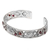 Garnet cuff bracelet, 'Red Dewdrops' - Feminine Garnet and Sterling Silver Cuff Bracelet from Bali (image 2e) thumbail
