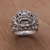 Sterling silver ring, 'Barong Blessing' - Sterling Silver Barong Band Ring from Bali (image 2b) thumbail