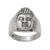 Men's sterling silver ring, 'Buddha's Influence' - Sterling Silver Men's Buddha Band Ring from Bali thumbail