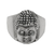 Men's sterling silver ring, 'Buddha's Influence' - Sterling Silver Men's Buddha Band Ring from Bali (image 2d) thumbail