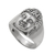Men's sterling silver ring, 'Buddha's Influence' - Sterling Silver Men's Buddha Band Ring from Bali (image 2e) thumbail