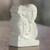Sandstone sculpture, 'Bali Couple' - Hand Crafted Indonesian Sandstone Sculpture of Floral Faces
