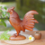 Wood sculpture, 'Rooster Pride' - Hand Carved Suar Wood Sculpture of Rooster (image 2j) thumbail