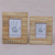 Wood photo frames, 'Wood Stripes' (4x6 and 3x5) - 4x6 and 3x5 Natural Finish Albesia Wood Photo Frames (image 2b) thumbail