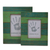 Wood photo frames, 'Forest Stripes' (4x6 and 3x5) - 4x6 and 3x5 Albesia Wood Green Striped Photo Frames