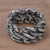 Sterling silver band ring, 'Roped by Love' - 925 Sterling Silver Rope Motif Band Ring from Indonesia (image 2) thumbail