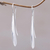 Sterling silver drop earrings, 'Shining Boomerangs' - 925 Sterling Silver Boomerang Drop Earrings from Indonesia