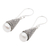 Cultured pearl dangle earrings, 'Moonlight Cones' - Indonesian Cultured Pearl and Sterling Silver Earrings