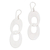Sterling silver dangle earrings, 'Loving Bond' - Sterling Silver Modern Circle Dangle Earrings from Indonesia