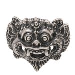 Sterling silver ring, 'Barong Parade' - 925 Sterling Silver Barong Ring from Indonesia