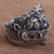 Sterling silver ring, 'Barong Parade' - 925 Sterling Silver Barong Ring from Indonesia (image 2b) thumbail