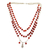 Karneol-Strang-Halskette - Blumen-Gliederarmband aus Karneol und Sterlingsilber aus Bali