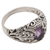 Amethyst cocktail ring, 'Bali Hillside' - Amethyst and 925 Sterling Silver Cocktail Ring from Bali (image 2d) thumbail