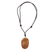 Bone pendant necklace, 'Sea Dweller' - Bone and Leather Sea Life Pendant Necklace from Indonesia (image 2a) thumbail