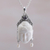 Amethyst and cultured pearl pendant necklace, 'Blessed Buddha' - Amethyst Cultured Pearl and Bone Buddha Pendant Necklace (image 2) thumbail