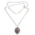 Amethyst locket necklace, 'Floral Secret' - Sterling Silver and Amethyst Locket Necklace thumbail