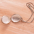 Amethyst locket necklace, 'Floral Secret' - Sterling Silver and Amethyst Locket Necklace (image 2b) thumbail