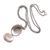 Amethyst locket necklace, 'Floral Secret' - Sterling Silver and Amethyst Locket Necklace (image 2c) thumbail
