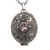 Amethyst locket necklace, 'Floral Secret' - Sterling Silver and Amethyst Locket Necklace (image 2e) thumbail