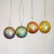 Wood ornaments, 'Golden Baubles' (set of 4) - Four Round Gold Tone Albesia Wood Ornaments from Bali (image 2b) thumbail