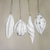Wood ornaments, 'Holiday Ambassadors' (set of 4) - Four White Distressed Albesia Wood Ornaments from Bali (image 2b) thumbail