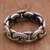 Sterling silver band ring, 'Family Links' - Sterling Silver Unisex Chain Motif Band Ring from Indonesia (image 2) thumbail