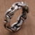 Sterling silver band ring, 'Family Links' - Sterling Silver Unisex Chain Motif Band Ring from Indonesia (image 2b) thumbail