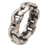 Sterling silver band ring, 'Family Links' - Sterling Silver Unisex Chain Motif Band Ring from Indonesia (image 2d) thumbail