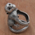 Sterling silver wrap ring, 'Amusing Monkey' - 925 Sterling Silver Monkey Wrap Ring from Indonesia (image 2b) thumbail