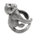 Sterling silver wrap ring, 'Amusing Monkey' - 925 Sterling Silver Monkey Wrap Ring from Indonesia (image 2e) thumbail