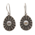 Cultured pearl dangle earrings, 'Moonlight Web' - Cultured Pearl Dot Motif Dangle Earrings from Indonesia (image 2c) thumbail