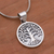 Reversible sterling silver pendant necklace, 'Rooted in Hope' - Sterling Silver Star Pendant Necklace from Indonesia thumbail