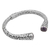 Amethyst cuff bracelet, 'Spiral Engagement' - Amethyst and 925 Sterling Silver Spiral Motif Cuff Bracelet (image 2d) thumbail
